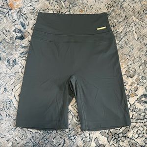 Gymshark X Whitney cycling shorts in eucalyptus